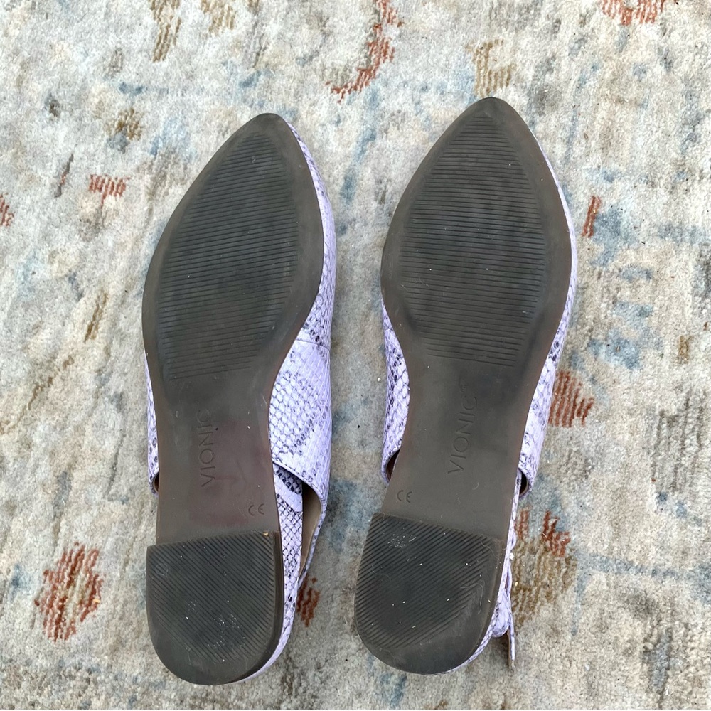 Vionic Purple Snakeskin Flats - Picture 8 of 8